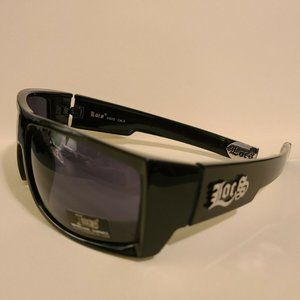 Locs Sunglasses Black Biker Glasses Wraps Hardcore Motorcycle Shades